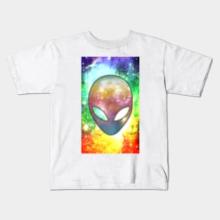 Galactic Tye Dye Alien Kids T-Shirt